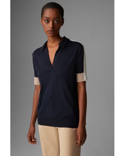 Bogner Celin Knit Polo Shirt - Blue
