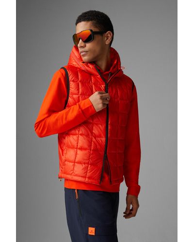 Bogner Fire + Ice Colim Quilted Gilet - Red