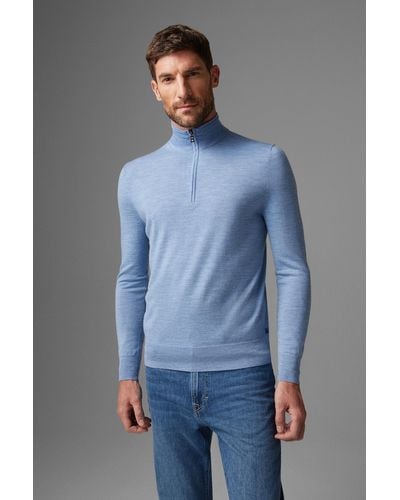 Bogner Jouri Half-zip Pullover For Men - Blue
