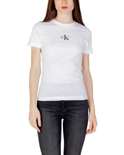 Calvin Klein Performance Women's Short Sleeve T-Shirt, White, Large