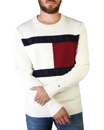 Tommy Hilfiger Sweaters - Mw0mw25413 - White
