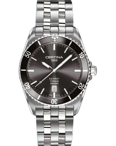 Certina Men's Watch Ds Eagle Chronograph Automatic (ø 46 Mm) in Black for  Men