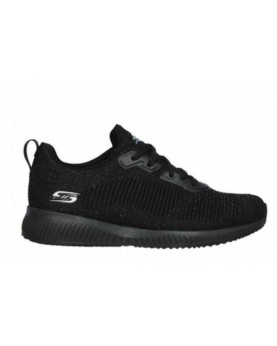 Skechers Sports Sneakers For Women Bobs Squad Total Glam Black