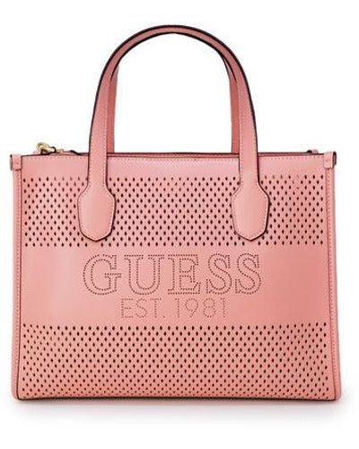  GUESS womens Albury Tote, Caramel, One size US : Clothing,  Shoes & Jewelry