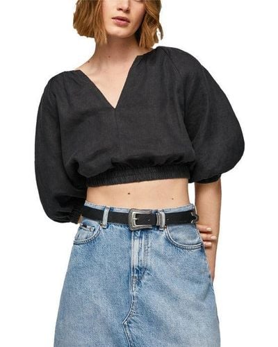 Pepe Jeans Damen Finny T-Shirt - Langarm Shirt In Sunset Orange