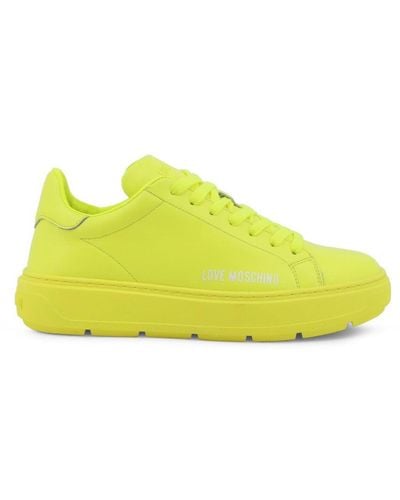 Yellow Love Moschino Sneakers for Women | Lyst