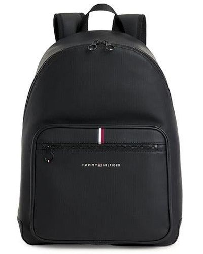 TOMMY HILFIGER Business Leather Computer Bag Black : : Fashion