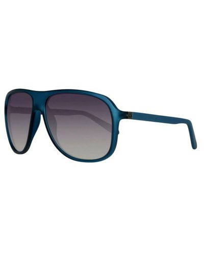 GUESS Men's Modern Sunglasses - Shiny Gunmetal Frame GU00070 | Size 61/11/140, Polarized Men's Shades