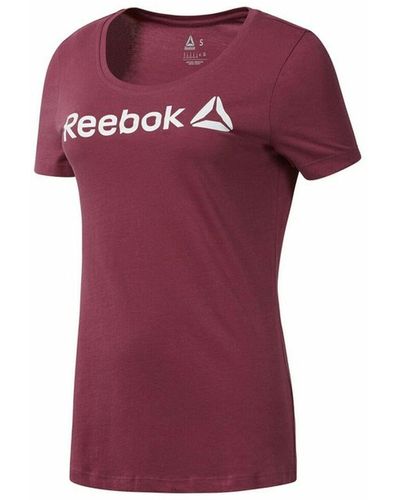 Reebok Women's T-Shirt - Red - XL