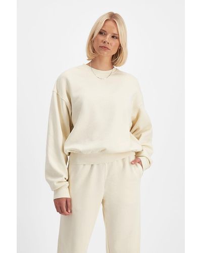 Bonds Sweats Cotton Fleece Pullover - Natural