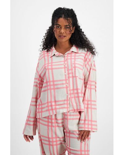 Bonds Sleep Flannelette Shirt - Pink
