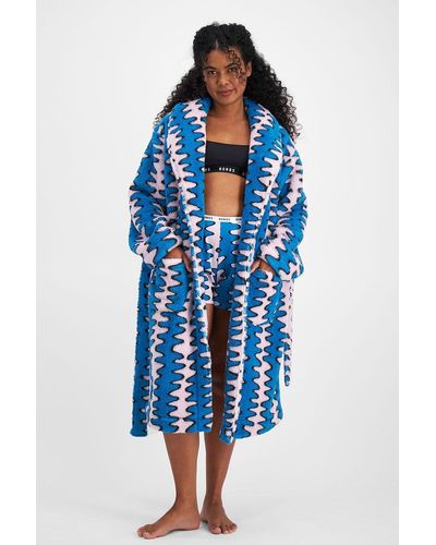 Bonds Sleep Fleece Robe - Blue