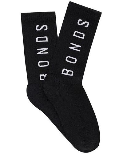 Bonds Originals Crew Socks 2 Pack - Black