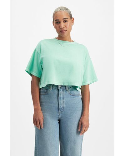 Bonds Icons Heavy Weight Cropped Tee - Green