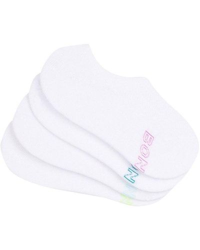 Bonds Logo Light Trainer Socks 4 Pack - White