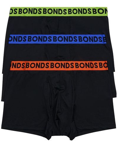 Bonds Everyday Microfibre Trunk 3 Pack - Black