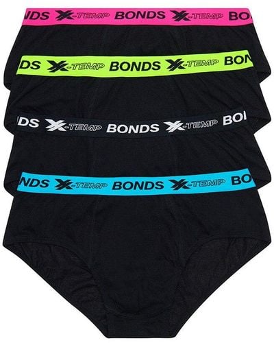 Bonds X-temp Brief 4 Pack - Black