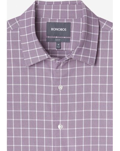 Bonobos Tech Button Down Shirt - Purple