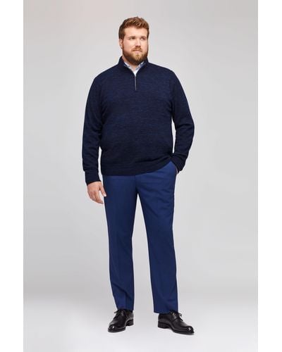 Bonobos Cotton Cashmere Half-zip Sweater - Blue