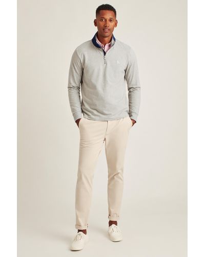 Bonobos Stretch French Terry Half-zip - Natural