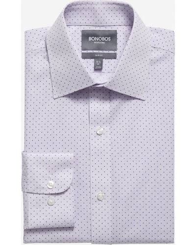 Bonobos Daily Grind Wrinkle Free Dress Shirt Extended Sizes - Purple