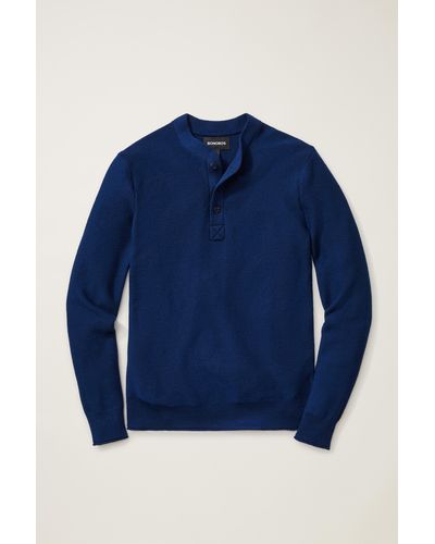 Bonobos Merino Henley - Blue