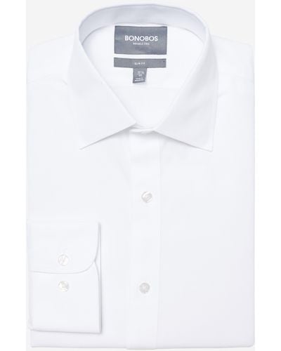Bonobos Daily Grind Wrinkle Free Dress Shirt Extended Sizes - White