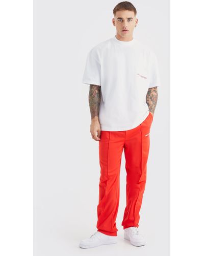 Boohoo Oversized Limited Edition T-shirt & Jogger - Red
