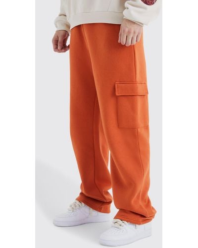 Boohoo Tall Relaxed Fit Cargo Jogger - Orange