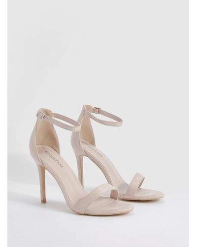 Boohoo Barely There Basic Heels - White