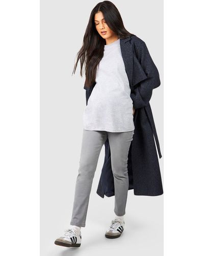 Boohoo Maternity Over Bump Skinny Jeans - Negro