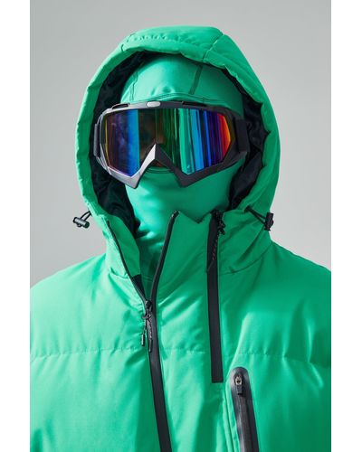 BoohooMAN Man Ski-Brille - Grün