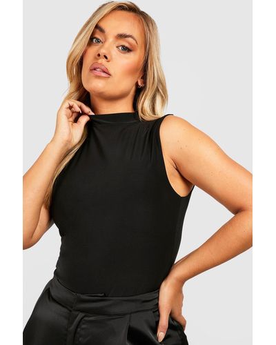 Double V-Neck Sleeveless Bodysuit