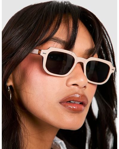 Boohoo Chocolate Frame Sunglasses - Black