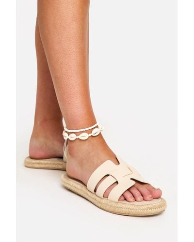 Boohoo Shell & Bead Anklet Pack - White