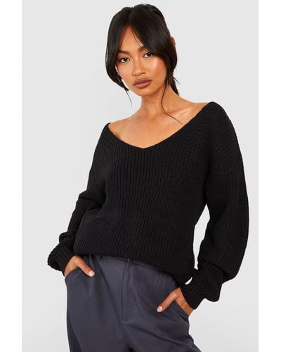 Oversized V Neck Sweaters