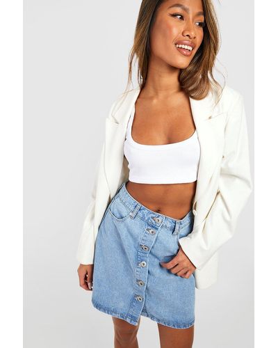 Denim Button Skirts for Women - Up to 85% off