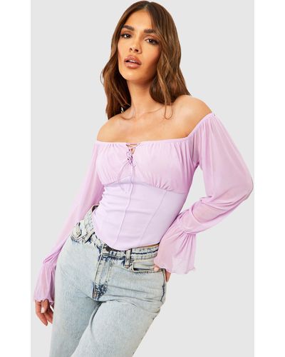 Off The Shoulder Corset Tops for Women - Up to 76% off | Lyst