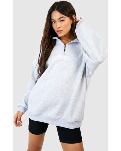 Oversized Half Zip Sweatshirts