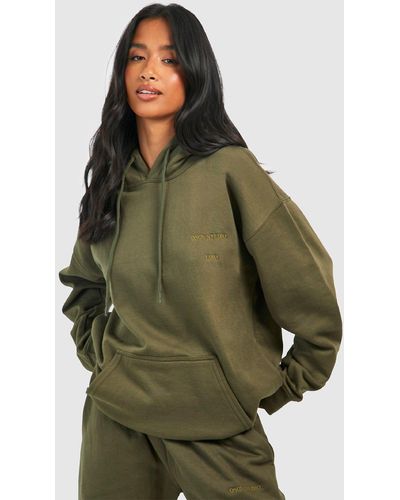 Boohoo Sudadera Petite Dsgn Studio Con Capucha - Verde