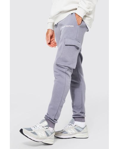 Boohoo Limited Edition Skinny Fit Cargo Jogger - Gray