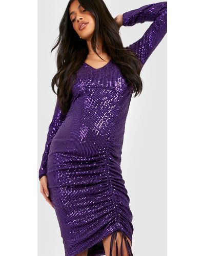 Purple Sequin Maternity Dresses for Women - Up to 90% off | Lyst