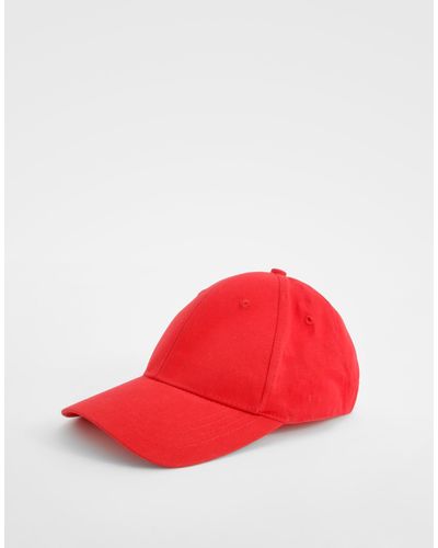 Boohoo Red Baseball Cap - Rojo