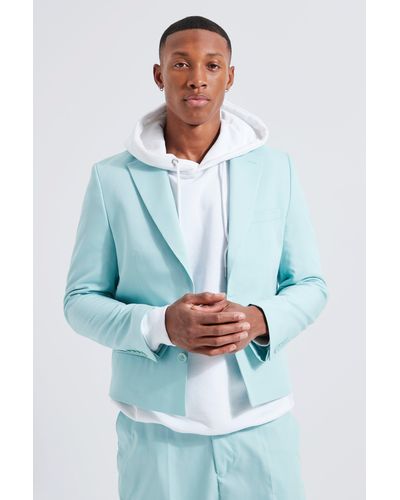 BoohooMAN Relaxed Fit Blazer - Blue