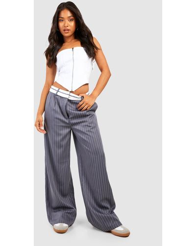Shop Pinstriped HighRise Pants for Women from latest collection at Forever  21  358689