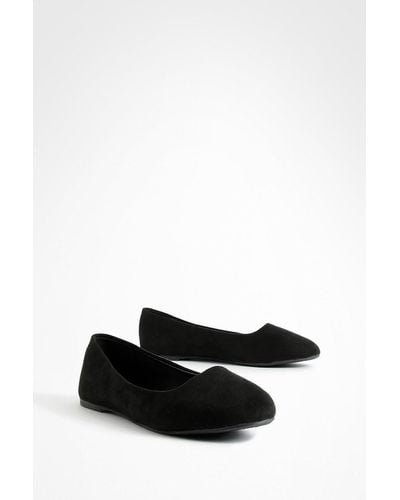 Boohoo Slipper Ballet Flats - Black