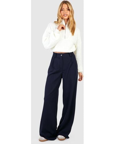 Boohoo Slouch Fit Dad Pants - Blue