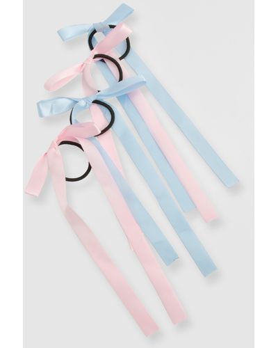 Boohoo 4 Pack Bow Bobbles - Multicolor