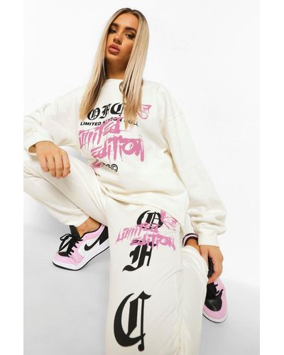 Boohoo Ofcl Limited Edition Print Tracksuit - Multicolor