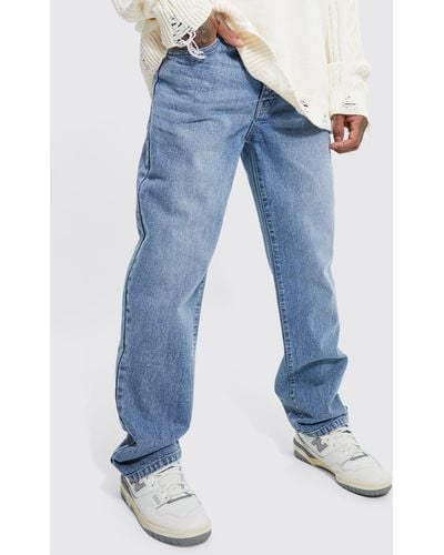 Boohoo Relaxed Fit Jeans - Blue